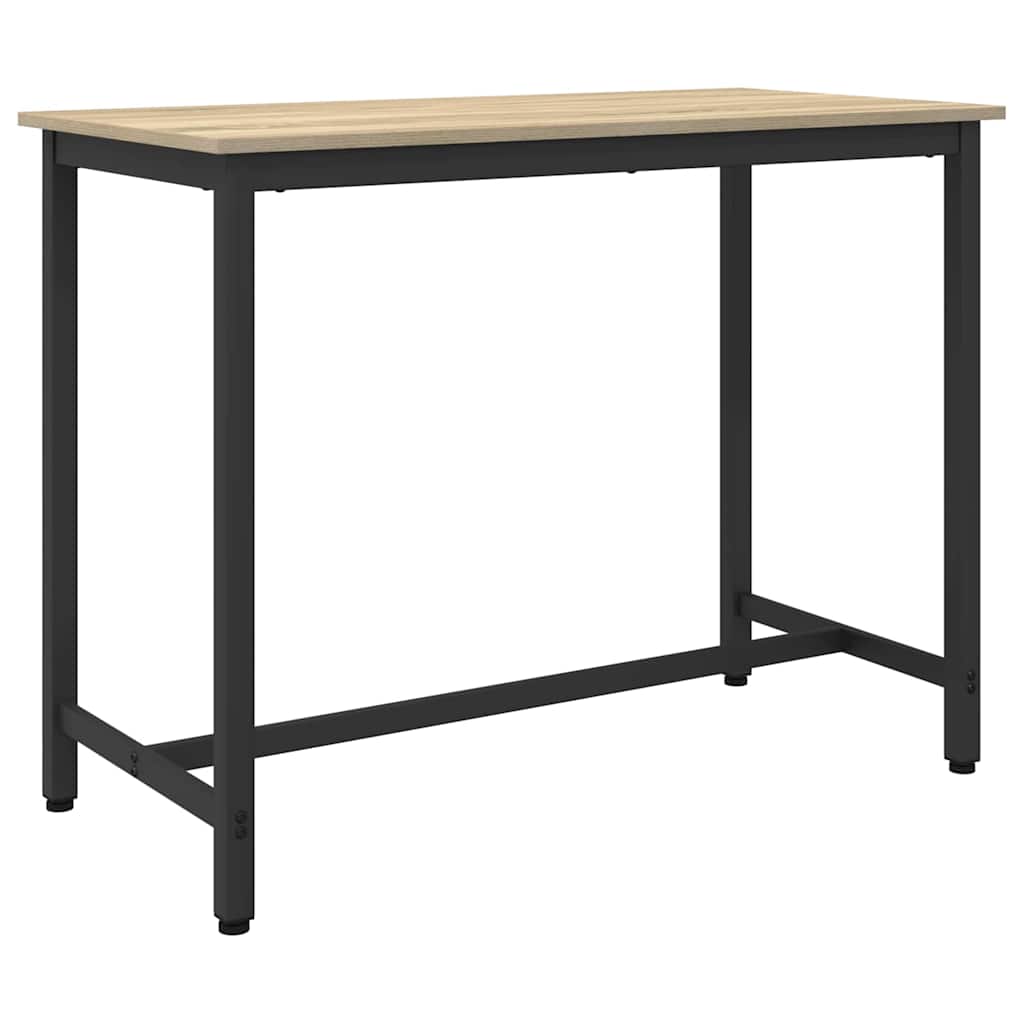 vidaXL Table Sonoma Oak 100 x 50 x 76.5 cm Engineered Wood and Steel