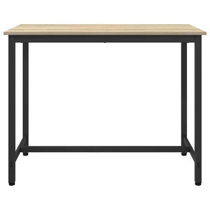 vidaXL Table Sonoma Oak 100 x 50 x 76.5 cm Engineered Wood and Steel