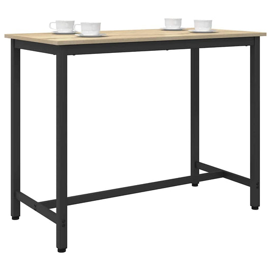 vidaXL Table Sonoma Oak 100 x 50 x 76.5 cm Engineered Wood and Steel