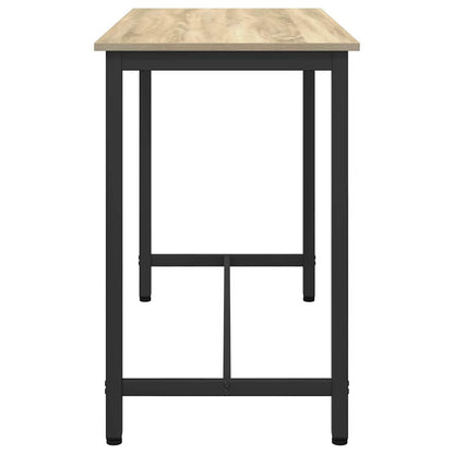 vidaXL Table Sonoma Oak 100 x 50 x 76.5 cm Engineered Wood and Steel