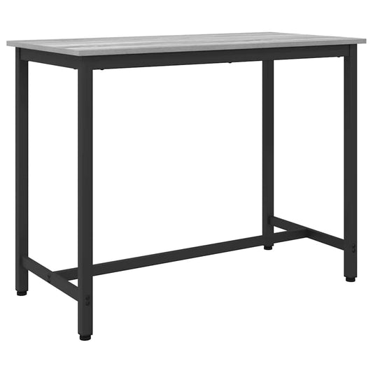 vidaXL Table Grey Sonoma 100 x 50 x 76.5 cm Engineered Wood and Steel