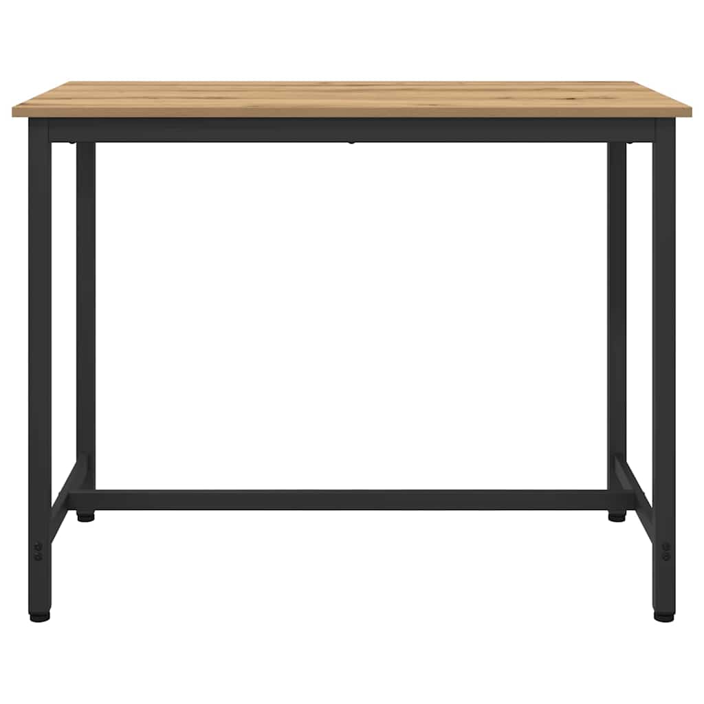 vidaXL Table Artisan Oak 100 x 50 x 76.5 cm Engineered Wood and Steel