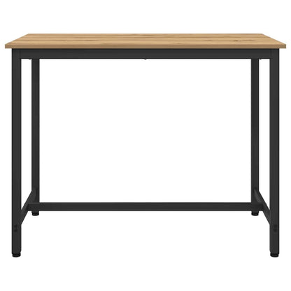 vidaXL Table Artisan Oak 100 x 50 x 76.5 cm Engineered Wood and Steel