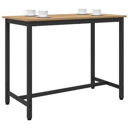 vidaXL Table Artisan Oak 100 x 50 x 76.5 cm Engineered Wood and Steel