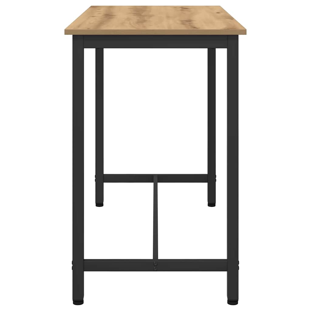 vidaXL Table Artisan Oak 100 x 50 x 76.5 cm Engineered Wood and Steel