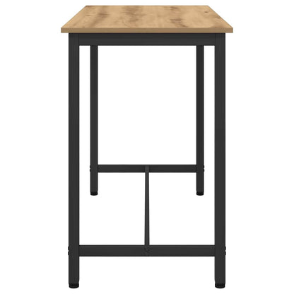 vidaXL Table Artisan Oak 100 x 50 x 76.5 cm Engineered Wood and Steel