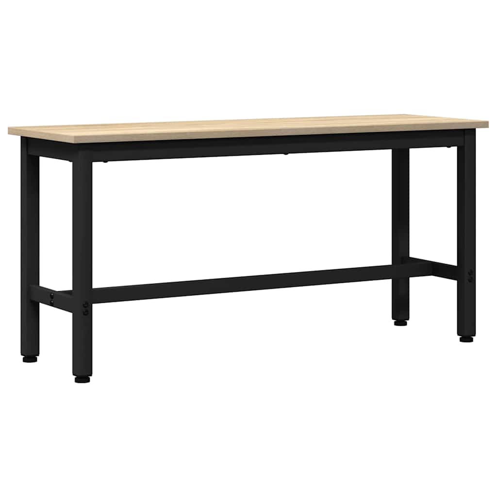 vidaXL Dining Bench 2 pcs Sonoma Oak 100 x 32.5 x 48.5 cm