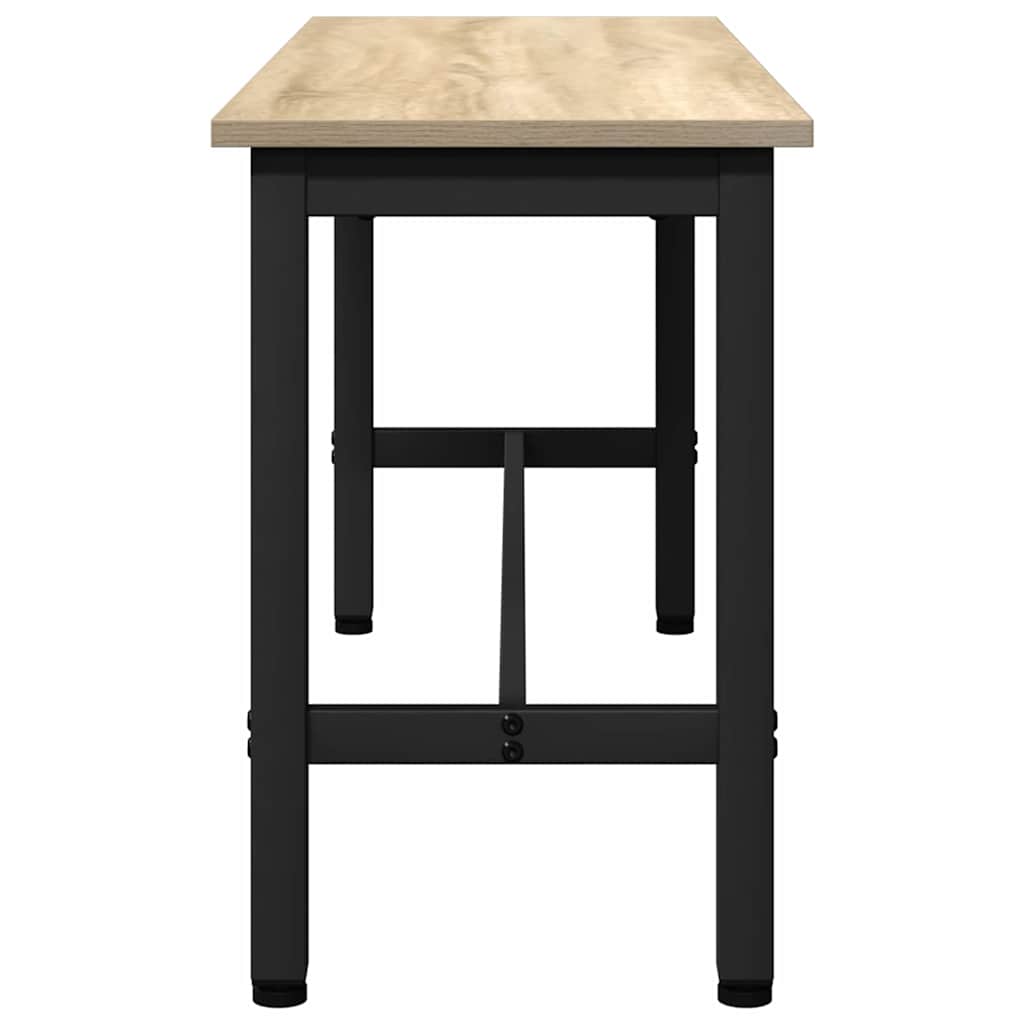 vidaXL Dining Bench 2 pcs Sonoma Oak 100 x 32.5 x 48.5 cm