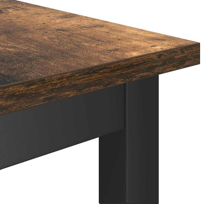 vidaXL Dining Bench 2 pcs Smoked Oak 100 x 32.5 x 48.5 cm