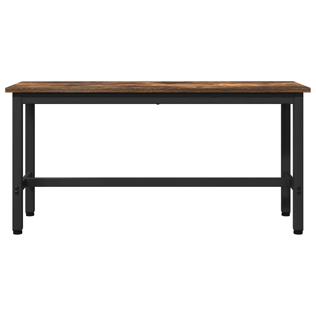 vidaXL Dining Bench 2 pcs Smoked Oak 100 x 32.5 x 48.5 cm