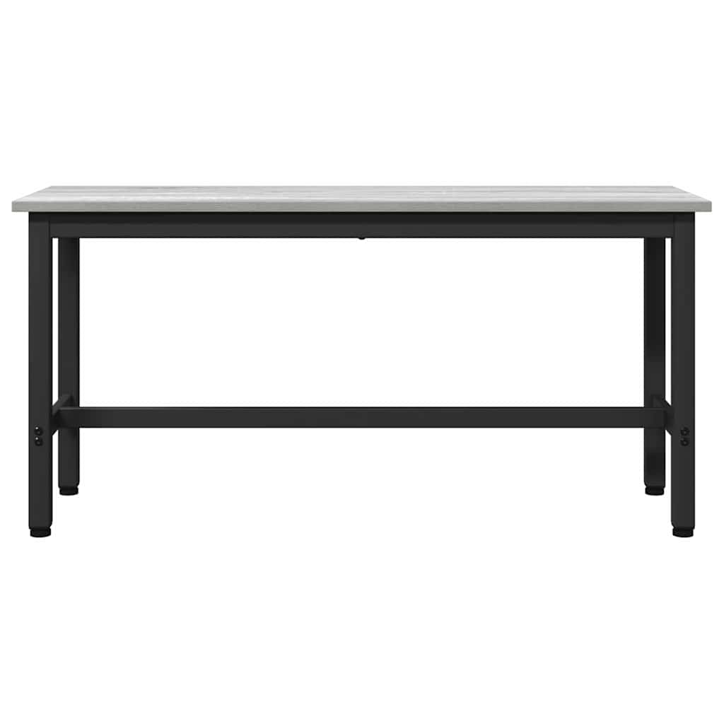 vidaXL Dining Bench 2 pcs Grey Sonoma 100 x 32.5 x 48.5 cm