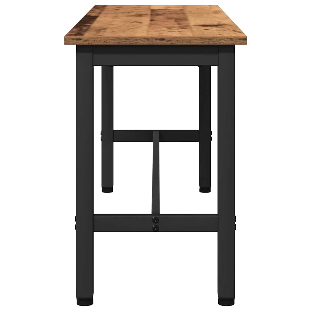 vidaXL Dining Bench 2 pcs Old Wood 100 x 32.5 x 48.5 cm