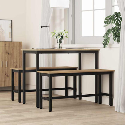 vidaXL Dining Bench Artisan Oak 100 x 32.5 x 48.5 cm