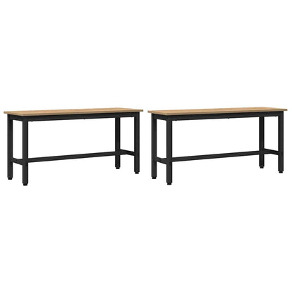 vidaXL Dining Bench 100 x 32.5 x 48.5 cm 2 pcs