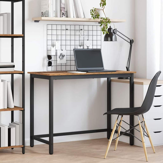 vidaXL Table Old Wood 80 x 50 x 76.5 cm Engineered Wood and Steel