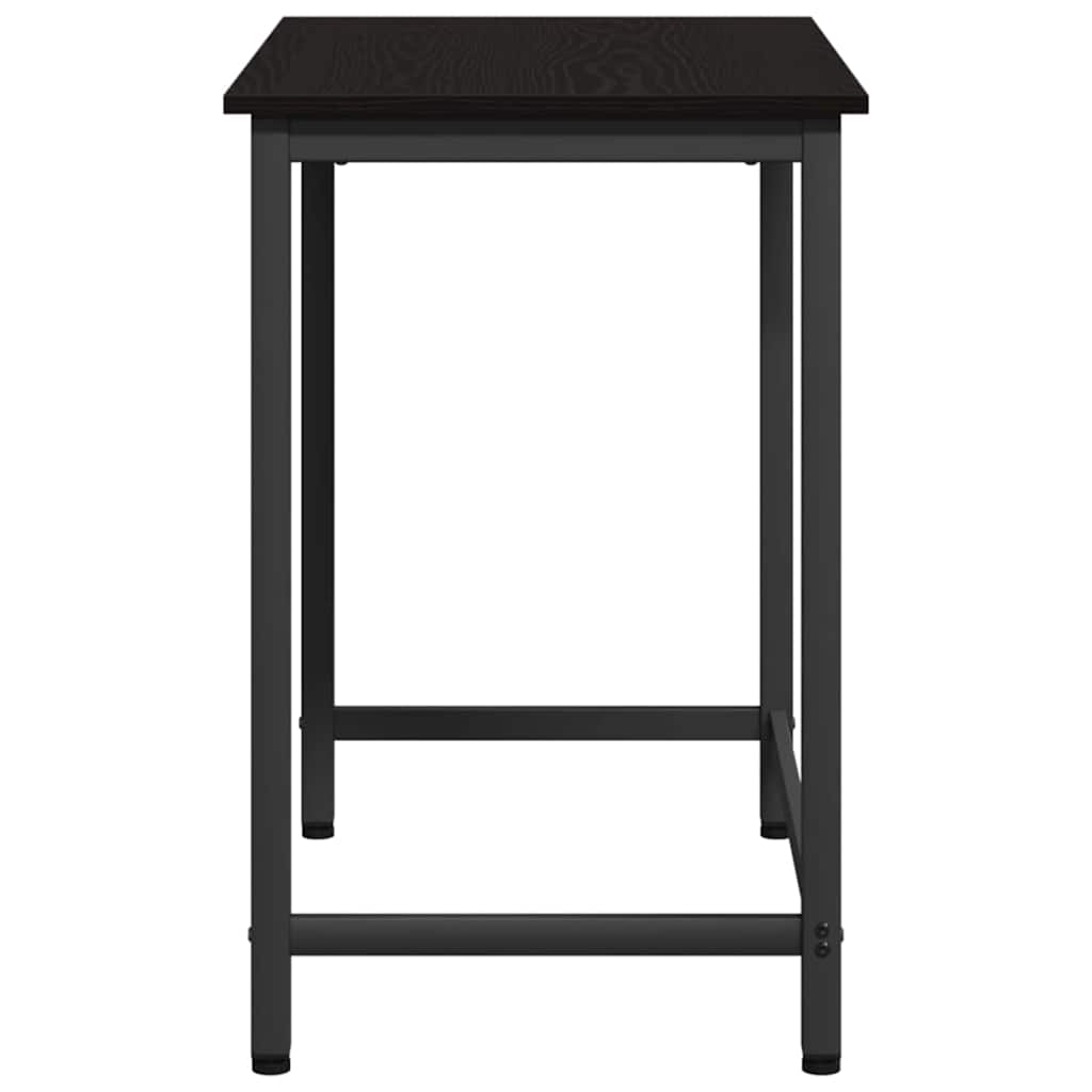 vidaXL Table Black Oak 100 x 50 x 76.5 cm Engineered Wood and Steel