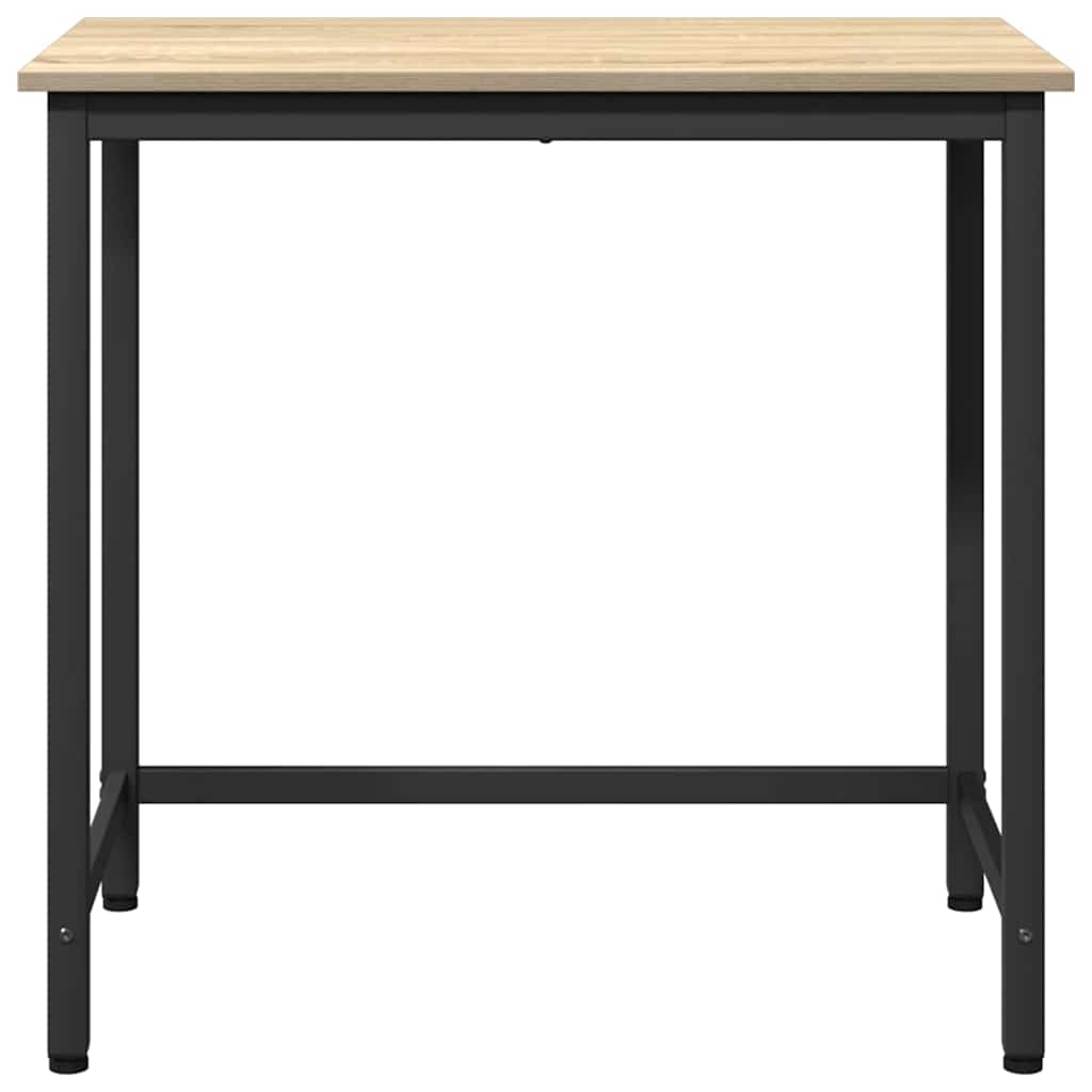 vidaXL Table Sonoma Oak 100 x 50 x 76.5 cm Engineered Wood and Steel