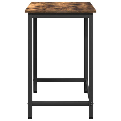 vidaXL Table Smoked Oak 100 x 50 x 76.5 cm Engineered Wood and Steel