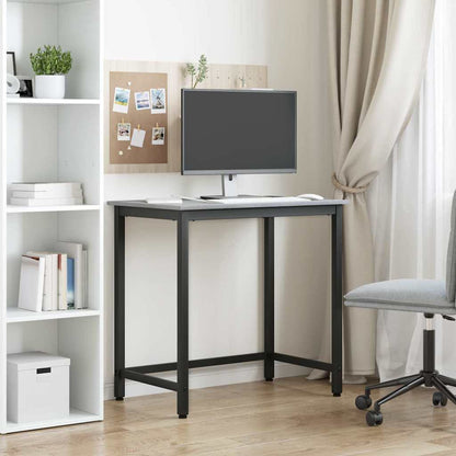 vidaXL Table Grey Sonoma 100 x 50 x 76.5 cm Engineered Wood and Steel