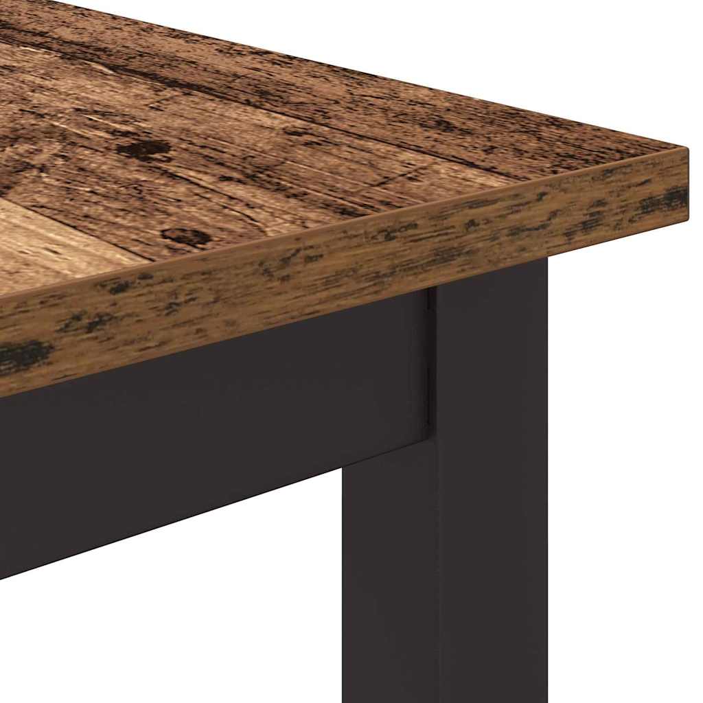 vidaXL Table Old Wood 100 x 50 x 76.5 cm Engineered Wood and Steel
