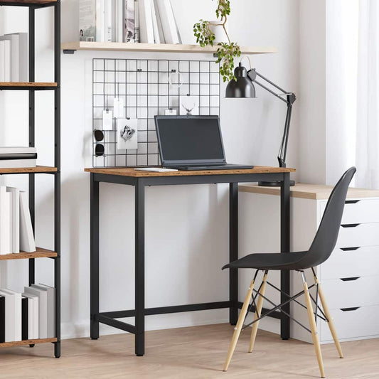 vidaXL Table Old Wood 100 x 50 x 76.5 cm Engineered Wood and Steel