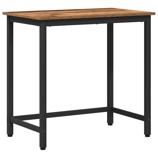 vidaXL Table Old Wood 100 x 50 x 76.5 cm Engineered Wood and Steel