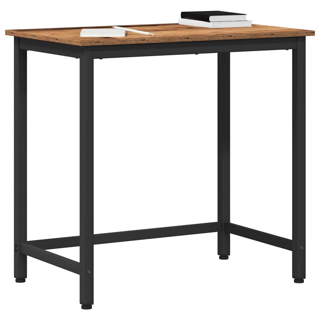 vidaXL Table Old Wood 100 x 50 x 76.5 cm Engineered Wood and Steel