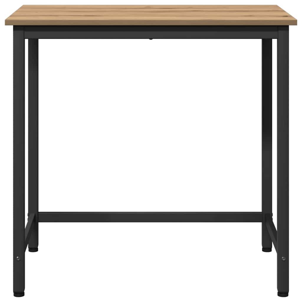 vidaXL Table Artisan Oak 100 x 50 x 76.5 cm Engineered Wood and Steel