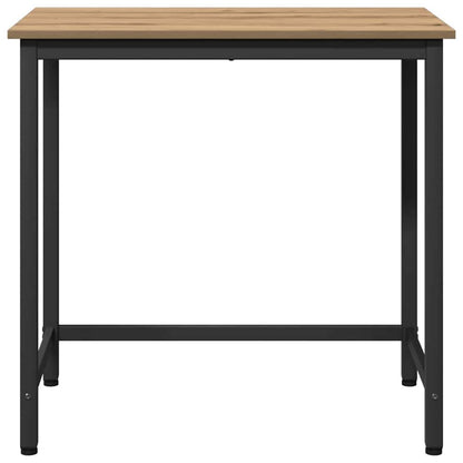 vidaXL Table Artisan Oak 100 x 50 x 76.5 cm Engineered Wood and Steel
