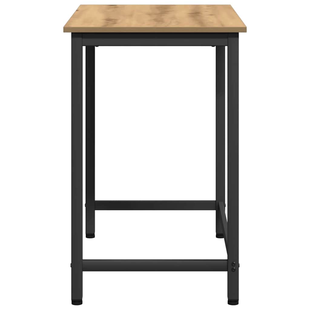 vidaXL Table Artisan Oak 100 x 50 x 76.5 cm Engineered Wood and Steel