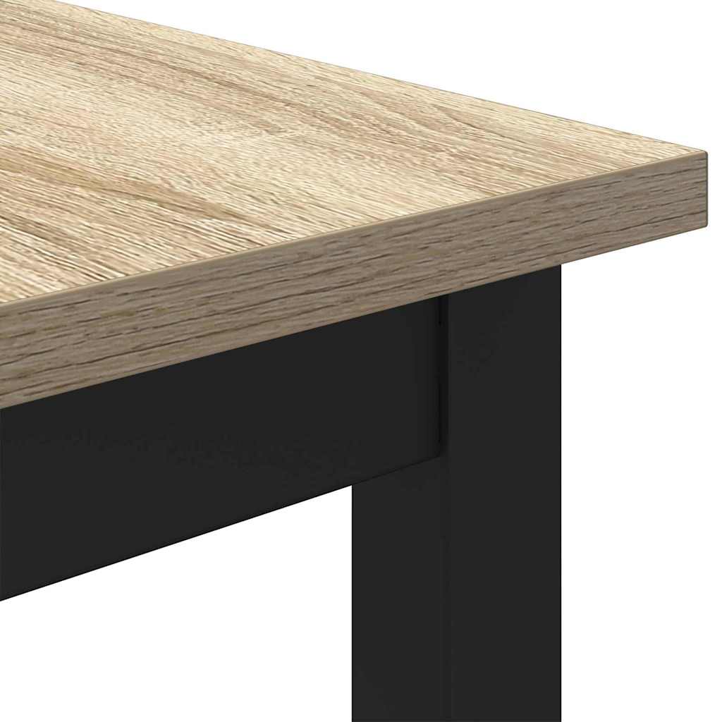vidaXL Table Sonoma Oak 100 x 50 x 76.5 cm Engineered Wood and Steel