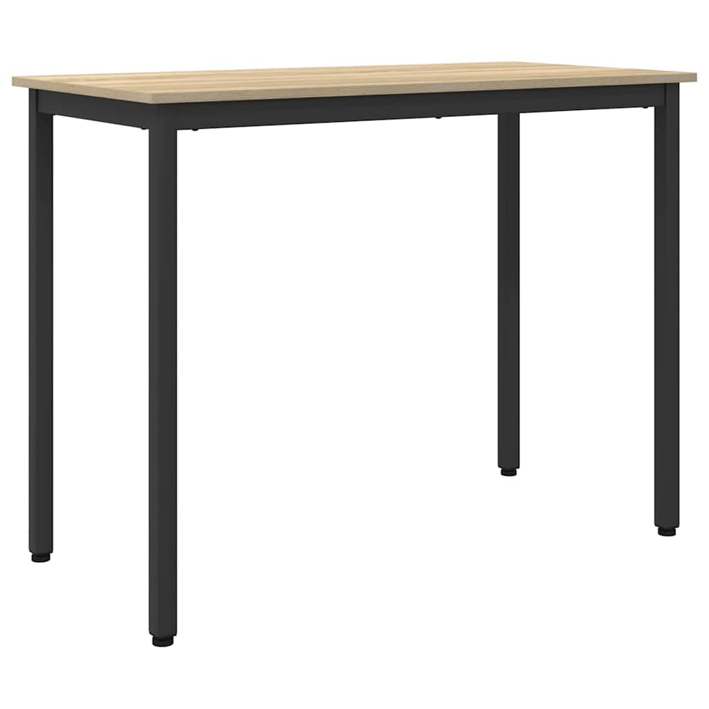 vidaXL Table Sonoma Oak 100 x 50 x 76.5 cm Engineered Wood and Steel