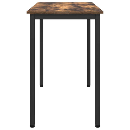 vidaXL Table Smoked Oak 100 x 50 x 76.5 cm Engineered Wood and Steel