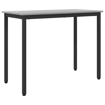 vidaXL Table Grey Sonoma 100 x 50 x 76.5 cm Engineered Wood and Steel