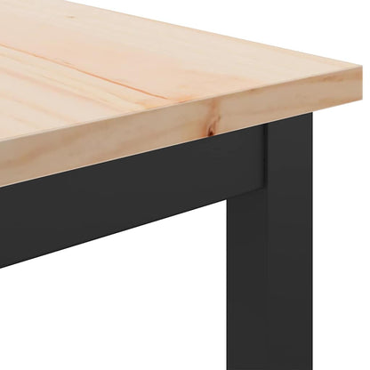 vidaXL Table Natural 100 x 50 x 91 cm Engineered Wood and Steel