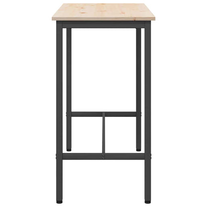 vidaXL Table Natural 100 x 50 x 91 cm Engineered Wood and Steel