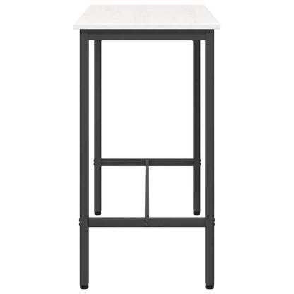 vidaXL Table White 100 x 50 x 91 cm Engineered Wood and Steel