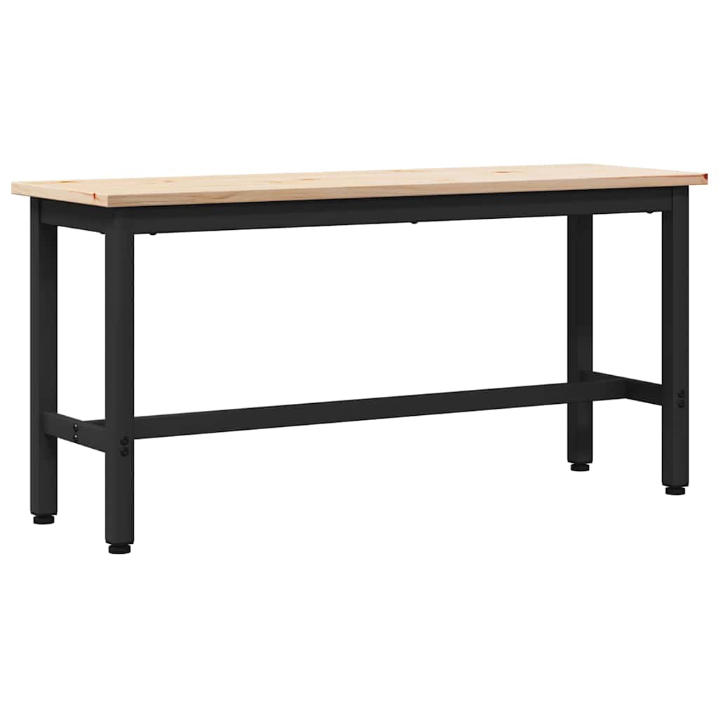 vidaXL Dining Bench Natural 100 x 32.5 x 49 cm Solid pine wood
