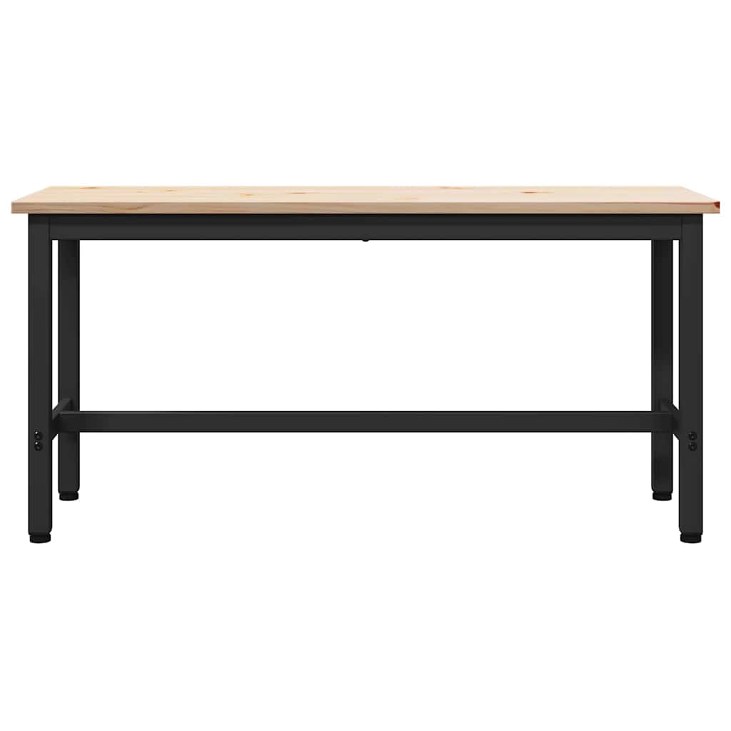 vidaXL Dining Bench Natural 100 x 32.5 x 49 cm Solid pine wood