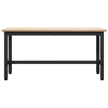 vidaXL Dining Bench Natural 100 x 32.5 x 49 cm Solid pine wood