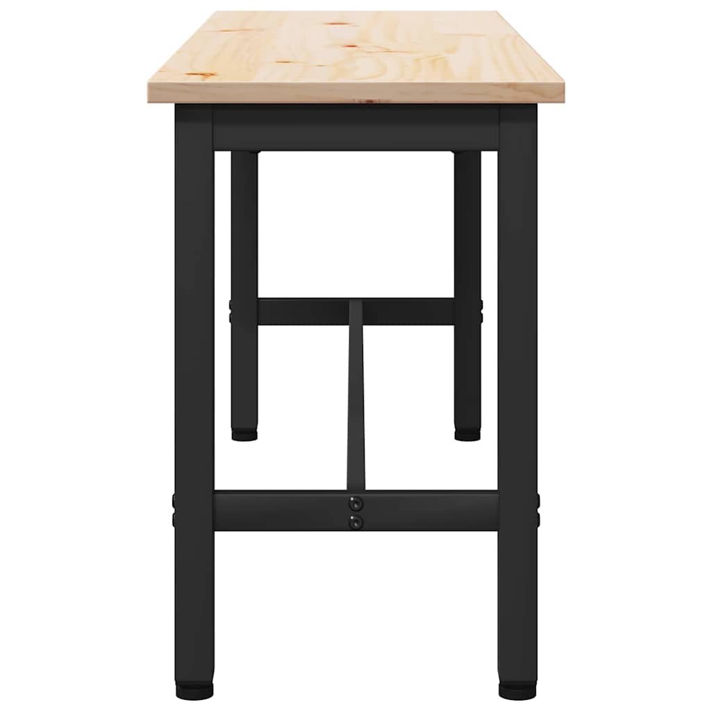 vidaXL Dining Bench Natural 100 x 32.5 x 49 cm Solid pine wood
