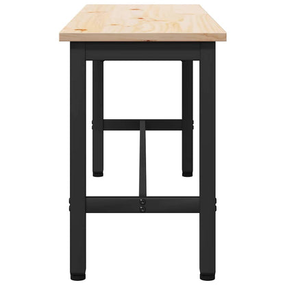 vidaXL Dining Bench Natural 100 x 32.5 x 49 cm Solid pine wood