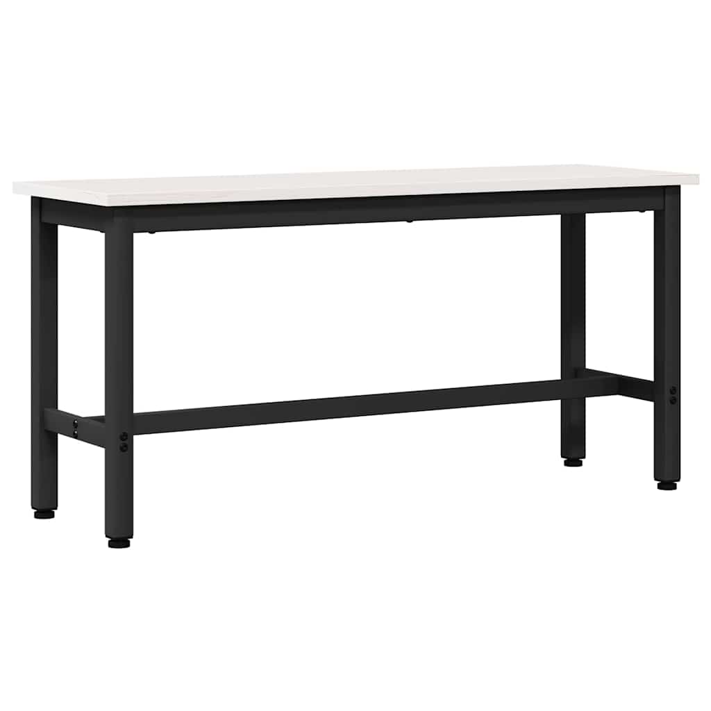 vidaXL Dining Bench White 100 x 32.5 x 49 cm Solid pine wood