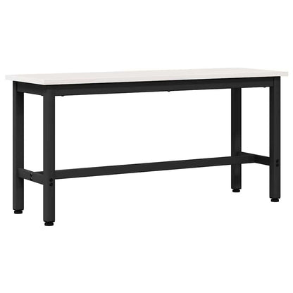 vidaXL Dining Bench White 100 x 32.5 x 49 cm Solid pine wood