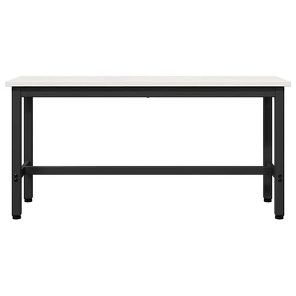 vidaXL Dining Bench White 100 x 32.5 x 49 cm Solid pine wood