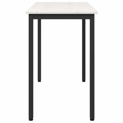 vidaXL Table White 100 x 50 x 77 cm Engineered Wood and Steel