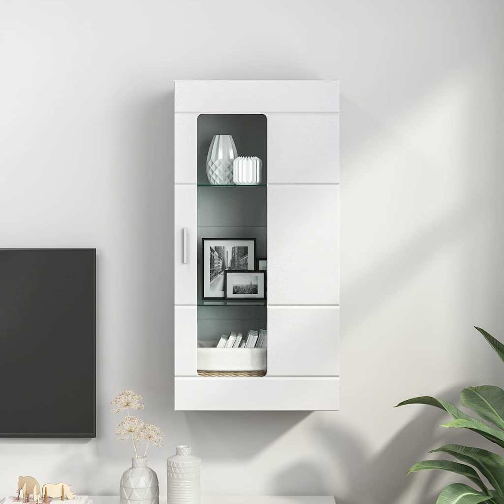 vidaXL Wooden Cabinet White Engineered Wood