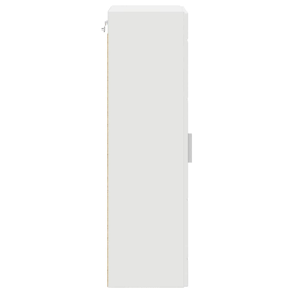vidaXL Wooden Cabinet White Engineered Wood