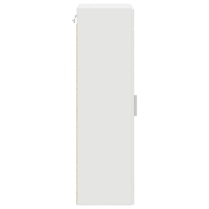 vidaXL Wooden Cabinet White Engineered Wood