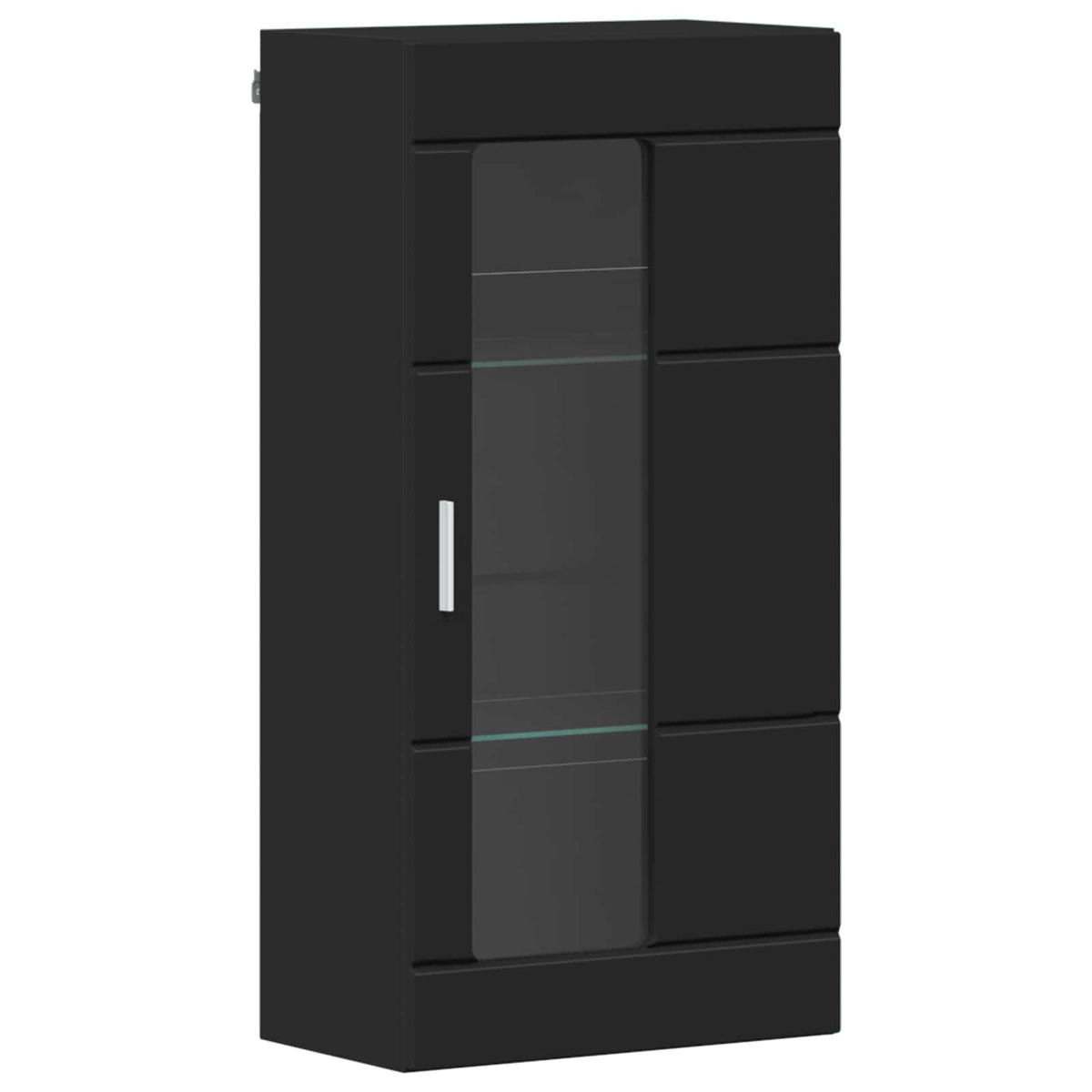 vidaXL Wooden Cabinet Black Engineered Wood